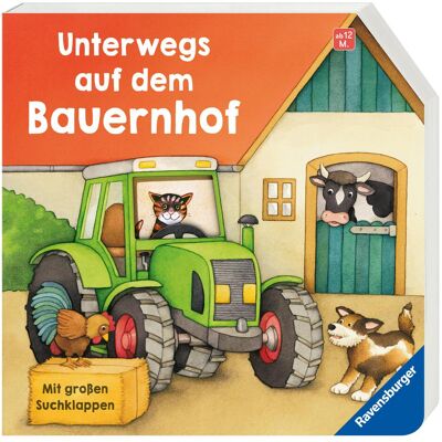 Ravensburger, Livres pour bébé, Unterwegs auf dem Bauernhof (Allemand) - Publicité Ravensburger, Livres pour bébé, Unterwegs auf dem Bauernhof (Allemand) - Publicité