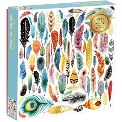 Abrams & Chronicle Feathers 500 Piece Foil Puzzle (Plumes) (500 pièces) - Publicité Abrams & Chronicle Feathers 500 Piece Foil Puzzle (Plumes) (500 pièces) - Publicité