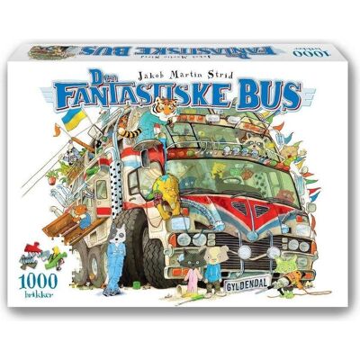 Gyldendal Impronte Edizione Den fantastiske bus - puslespil 1000 brikker Jakob Martin Strid (1000 pièces) - Publicité Gyldendal Impronte Edizione Den fantastiske bus - puslespil 1000 brikker Jakob Martin Strid (1000 pièces) - Publicité