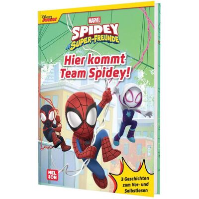 Nelson Marvel Spidey und seine Superfreunde: Hier kommt Team-Spidey!, Livre pour enfants de Steve Behling - Publicité Nelson Marvel Spidey und seine Superfreunde: Hier kommt Team-Spidey!, Livre pour enfants de Steve Behling - Publicité