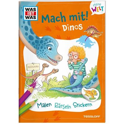 Tessloff WAS IST WAS Meine Welt Mach mit! Dinos, Livre pour enfants de Stéffie Becker, Katya Baier - Publicité Tessloff WAS IST WAS Meine Welt Mach mit! Dinos, Livre pour enfants de Stéffie Becker, Katya Baier - Publicité