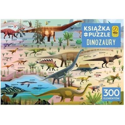 Wilga Play Wilga Vilga Wila Puzzle de jeu 300 pièces + livre - Dinosaures (300 pièces) - Publicité Wilga Play Wilga Vilga Wila Puzzle de jeu 300 pièces + livre - Dinosaures (300 pièces) - Publicité