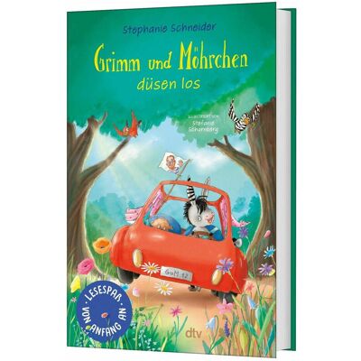 DTV Grimm und Möhrchen düsen los, Livre pour enfants de Stephanie cutter, Stefanie Scharnberg - Publicité DTV Grimm und Möhrchen düsen los, Livre pour enfants de Stephanie cutter, Stefanie Scharnberg - Publicité