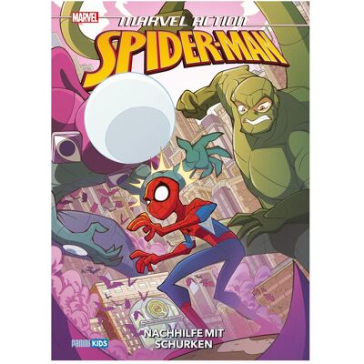 Panini Marvel Action : Spider-Man, Fiction de Arianna Florean, Sarah Graley, Phil Murphy, Mario Del Pennino - Publicité Panini Marvel Action : Spider-Man, Fiction de Arianna Florean, Sarah Graley, Phil Murphy, Mario Del Pennino - Publicité