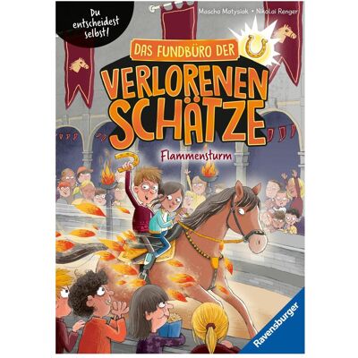 Ravensburger Das Fundbüro der verlorenen Schätze - Flammensturm, Livre pour enfants de Masha Matysiak - Publicité Ravensburger Das Fundbüro der verlorenen Schätze - Flammensturm, Livre pour enfants de Masha Matysiak - Publicité