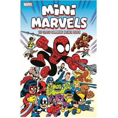 Panini Mini Marvels : la grande collection de petits héros, Fiction de Paul Tobin, Audry Loeb, Chris Giarrusso, Marc Sumerac, Sean McKeever - Publicité Panini Mini Marvels : la grande collection de petits héros, Fiction de Paul Tobin, Audry Loeb, Chris Giarrusso, Marc Sumerac, Sean McKeever - Publicité