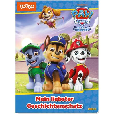 PAW Patrol: Mein liebster Geschichtenschatz, Livre pour enfants de Claudia Weber, Panini - Publicité PAW Patrol: Mein liebster Geschichtenschatz, Livre pour enfants de Claudia Weber, Panini - Publicité