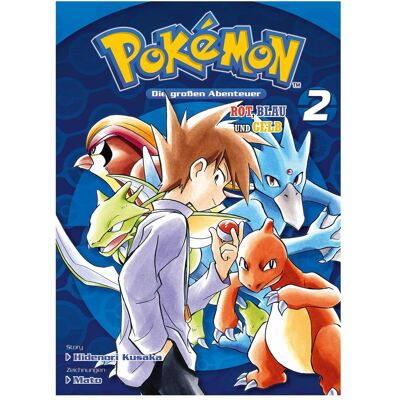 Panini Pokémon - Die grossen Abenteuer: Rot, Blau und Gelb 02, Fiction de Hidenori Kusaka, Gyo Araiwa, Mato - Publicité Panini Pokémon - Die grossen Abenteuer: Rot, Blau und Gelb 02, Fiction de Hidenori Kusaka, Gyo Araiwa, Mato - Publicité