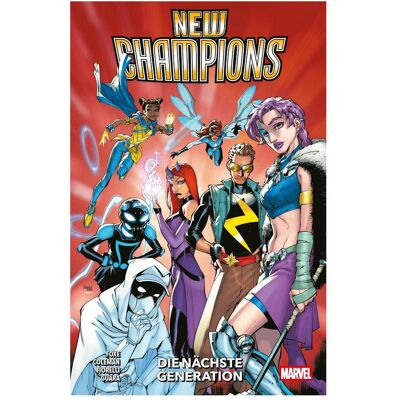 Panini New Champions, Fiction de Ruairi Coleman, Denis Martynov, Fiorelli Ivan, Steve Foxe, Ig Guara - Publicité Panini New Champions, Fiction de Ruairi Coleman, Denis Martynov, Fiorelli Ivan, Steve Foxe, Ig Guara - Publicité