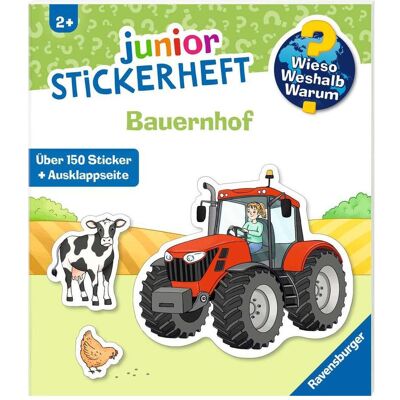 Ravensburger, Autocollants, Wieso? Weshalb? Warum? junior Stickerheft - Bauernhof (150 Autocollants) - Publicité Ravensburger, Autocollants, Wieso? Weshalb? Warum? junior Stickerheft - Bauernhof (150 Autocollants) - Publicité