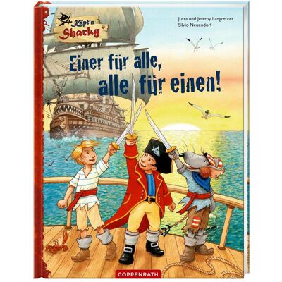 Coppenrath Käpt'n Sharky – Einer für alle, alle für einen!, Livre pour enfants de Silvio Neuendorf, Jutta Longreuter, Jeremy Langreuter - Publicité Coppenrath Käpt'n Sharky – Einer für alle, alle für einen!, Livre pour enfants de Silvio Neuendorf, Jutta Longreuter, Jeremy Langreuter - Publicité