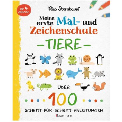 Bassermann Ma première école de dessin et de peinture - Animaux - Publicité Bassermann Ma première école de dessin et de peinture - Animaux - Publicité