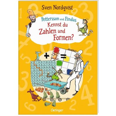 Oetinger Pettersson und Findus. Kennst du Zahlen und Formen?, Livre pour enfants de Sven Nordqvist - Publicité Oetinger Pettersson und Findus. Kennst du Zahlen und Formen?, Livre pour enfants de Sven Nordqvist - Publicité
