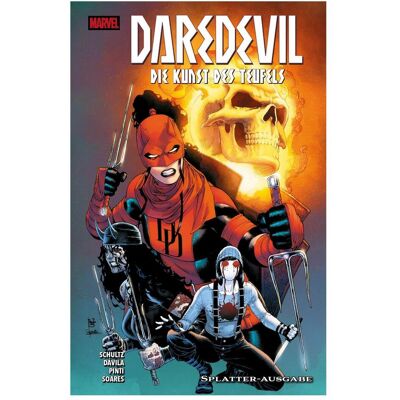 Panini Daredevil: Die Kunst des Teufels, Fiction de Sergio Davila, Caroline Hidalgo, José Luís Soares, Valentina Pinti, Erica Schultz - Publicité Panini Daredevil: Die Kunst des Teufels, Fiction de Sergio Davila, Caroline Hidalgo, José Luís Soares, Valentina Pinti, Erica Schultz - Publicité