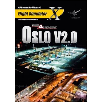 Aerosoft, Microsoft Flight Simulator X & Prepar3D : Mega Airport Oslo V2.0 - Publicité Aerosoft, Microsoft Flight Simulator X & Prepar3D : Mega Airport Oslo V2.0 - Publicité