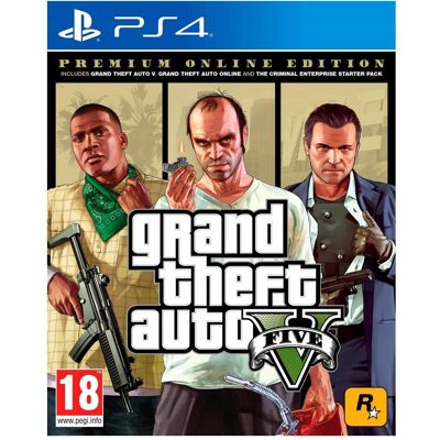 Rockstar, Grand Theft Auto V : Premium Edition, PS4 Anglais PlayStation 4 - Publicité Rockstar, Grand Theft Auto V : Premium Edition, PS4 Anglais PlayStation 4 - Publicité