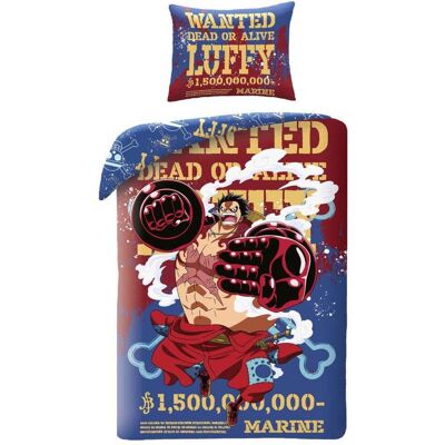 Bandai, Linge de lit pour enfants, Namco Games One Piece Wanted Bettwäsche-Set 140×200cm, 70×90 cm - Publicité Bandai, Linge de lit pour enfants, Namco Games One Piece Wanted Bettwäsche-Set 140×200cm, 70×90 cm - Publicité