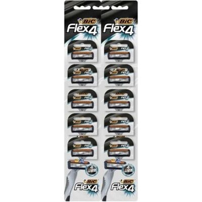 Bic, Rasoir, Rasoir, Flex 4 Classic, 10 pièces (Hit) - Publicité Bic, Rasoir, Rasoir, Flex 4 Classic, 10 pièces (Hit) - Publicité