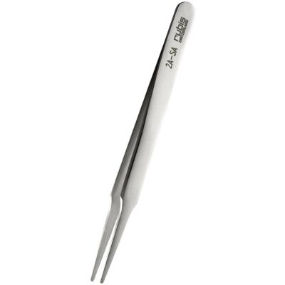 Rubis, Pince à épiler, Pincette, arrondie en pointe, inox - Publicité Rubis, Pince à épiler, Pincette, arrondie en pointe, inox - Publicité