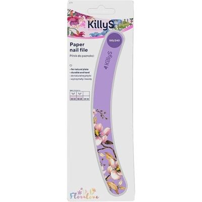 KillyS, Appareil de soin des ongles, Floralove Paper Nail File Banana Purple 180/240 - Publicité KillyS, Appareil de soin des ongles, Floralove Paper Nail File Banana Purple 180/240 - Publicité