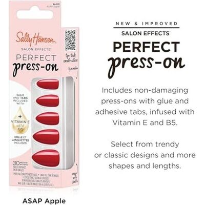 Sally Hansen, Nail art + faux ongles, Salon Effects Artificial Nails 031 Asap Apple 30 Pieces (Ongles artificiels) - Publicité Sally Hansen, Nail art + faux ongles, Salon Effects Artificial Nails 031 Asap Apple 30 Pieces (Ongles artificiels) - Publicité