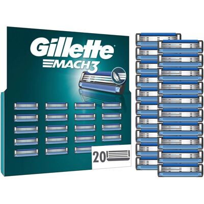 Gillette Lame de rasoir, Mach3 (20x) - Publicité Gillette Lame de rasoir, Mach3 (20x) - Publicité