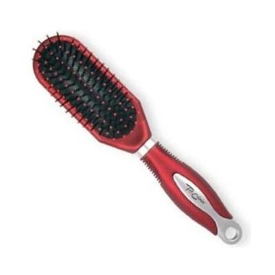 TOP, Brosse + peigne, Slim Brush Argent/Bourgogne - Publicité TOP, Brosse + peigne, Slim Brush Argent/Bourgogne - Publicité