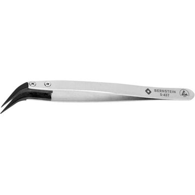 Bernstein, Pince à épiler, Tools for Electronics 5-437 Universalpinzette 84 CV Stumpf, gebogen - Publicité Bernstein, Pince à épiler, Tools for Electronics 5-437 Universalpinzette 84 CV Stumpf, gebogen - Publicité