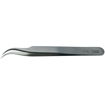 Rubis - Pinzette gebogen extra spitz - Inox - Curved tip - Pinces - Publicité Rubis - Pinzette gebogen extra spitz - Inox - Curved tip - Pinces - Publicité