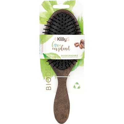 KillyS, Brosse + peigne, Oval Brush For Detangling And Styling Hair With Coffee Eco Bio - Publicité KillyS, Brosse + peigne, Oval Brush For Detangling And Styling Hair With Coffee Eco Bio - Publicité