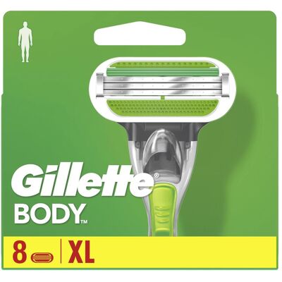 Gillette Lame de rasoir, Corps (8x) - Publicité Gillette Lame de rasoir, Corps (8x) - Publicité