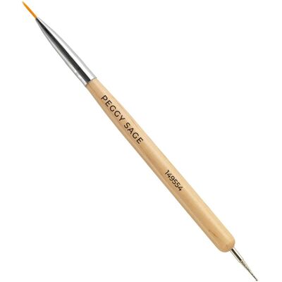 Pinceau nail art Peggy Sage - Double extrémité pour détails - Outil de nail art - Publicité Pinceau nail art Peggy Sage - Double extrémité pour détails - Outil de nail art - Publicité