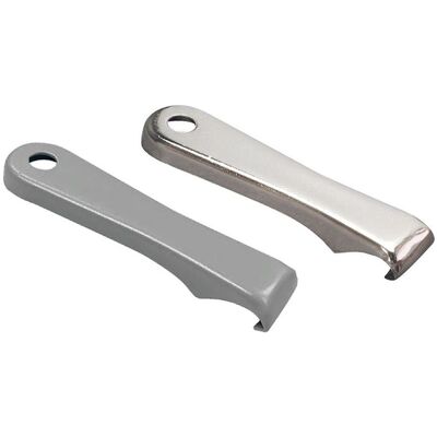 Metaltex, Dissolvant pour vernis à ongles, Décapsuleur en acier inoxydable divers modèles 8 cm - Publicité Metaltex, Dissolvant pour vernis à ongles, Décapsuleur en acier inoxydable divers modèles 8 cm - Publicité
