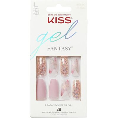Kiss Nail art + faux ongles, Glue-on nails Glam Fantasy Nails - Dreams 28 pcs (Ongles artificiels) - Publicité Kiss Nail art + faux ongles, Glue-on nails Glam Fantasy Nails - Dreams 28 pcs (Ongles artificiels) - Publicité