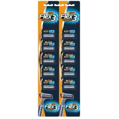 Bic, Rasoir, Rasoir, Flex 3 Classic, 10 pièces (Hit) - Publicité Bic, Rasoir, Rasoir, Flex 3 Classic, 10 pièces (Hit) - Publicité