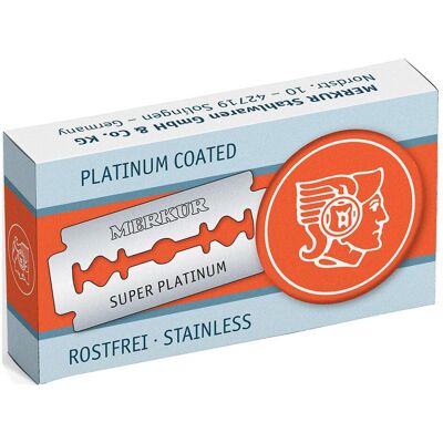 Merkur, Lame de rasoir, SUPER PLATINUM 910 Rasierklinge 100 Stück (100x) - Publicité Merkur, Lame de rasoir, SUPER PLATINUM 910 Rasierklinge 100 Stück (100x) - Publicité