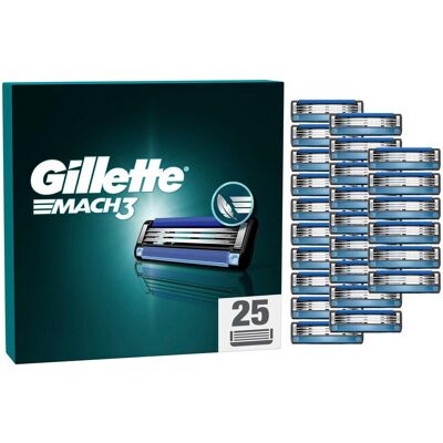 Gillette Lame de rasoir, Mach3 (25x) - Publicité Gillette Lame de rasoir, Mach3 (25x) - Publicité