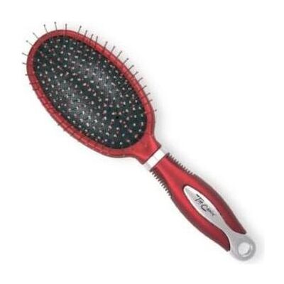 TOP, Brosse + peigne, Choice Wide Brush Silver/Burgundy - Publicité TOP, Brosse + peigne, Choice Wide Brush Silver/Burgundy - Publicité