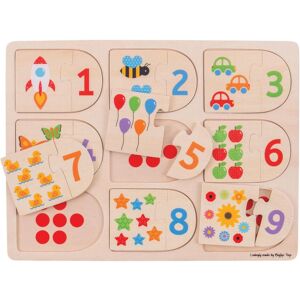 Puzzle en bois Bigjigs animaux et chiffres - Jouet éducatif pour enfants - Publicité Puzzle en bois Bigjigs animaux et chiffres - Jouet éducatif pour enfants - Publicité
