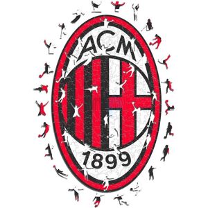 ICONIC Puzzles - Logo de Milan - Puzzle en Bois L - Cadeau de Football - Publicité ICONIC Puzzles - Logo de Milan - Puzzle en Bois L - Cadeau de Football - Publicité