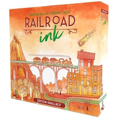 Horrible Guild HR013 - Railroad Ink: Knallrot - Jeu de dés - 1-6 joueurs - À partir de 8 ans - Jeu de société - Publicité Horrible Guild HR013 - Railroad Ink: Knallrot - Jeu de dés - 1-6 joueurs - À partir de 8 ans - Jeu de société - Publicité