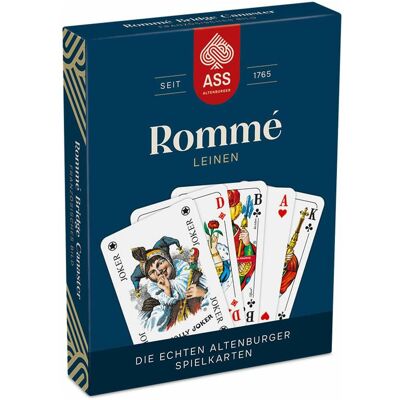Cartamundi Deutschland Rommé - Reproduction en lin Image française - Jeu de cartes - Publicité Cartamundi Deutschland Rommé - Reproduction en lin Image française - Jeu de cartes - Publicité
