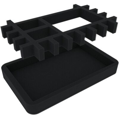 Feldherr HSMEMO030BO-PE - Plateau de dés + insert pour les jeux de rôle Pen & Paper (Matières plastiques, Mousse) - Publicité Feldherr HSMEMO030BO-PE - Plateau de dés + insert pour les jeux de rôle Pen & Paper (Matières plastiques, Mousse) - Publicité