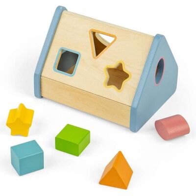 Maison de tri de formes en bois Bigjigs, 5 pièces, multicolore - Publicité Maison de tri de formes en bois Bigjigs, 5 pièces, multicolore - Publicité
