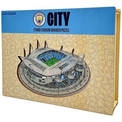 ICONIC Puzzles Manchester City FC - Stade Etihad Puzzle en Bois - 500 Pièces - Publicité ICONIC Puzzles Manchester City FC - Stade Etihad Puzzle en Bois - 500 Pièces - Publicité