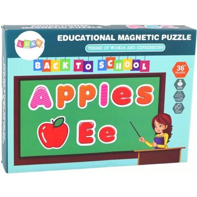 Set de Puzzle Magnétique Éducatif Lean Toys - Tableau Multifonction pour Enfants - Publicité Set de Puzzle Magnétique Éducatif Lean Toys - Tableau Multifonction pour Enfants - Publicité