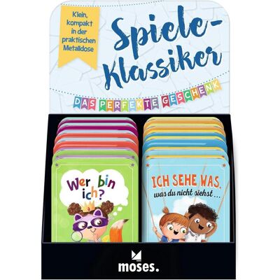 Moses Présentoir de jeux classiques (lot de 12) - Publicité Moses Présentoir de jeux classiques (lot de 12) - Publicité
