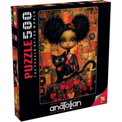 Anatolian Puzzle Schwarze Katze 500 Puppen (500 pièces) - Publicité Anatolian Puzzle Schwarze Katze 500 Puppen (500 pièces) - Publicité