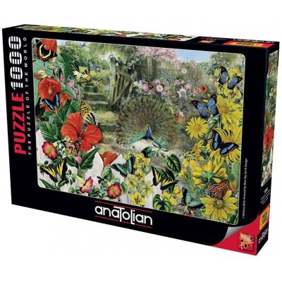 Anatolian 1084 Puzzle 1000 pcs. Paon dans le jardin (1000 pièces) - Publicité Anatolian 1084 Puzzle 1000 pcs. Paon dans le jardin (1000 pièces) - Publicité