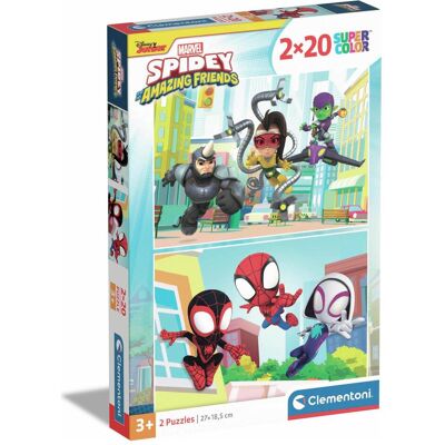Clementoni Puzzle Spidey +Ses amis étonnants (20 pièces) - Publicité Clementoni Puzzle Spidey +Ses amis étonnants (20 pièces) - Publicité